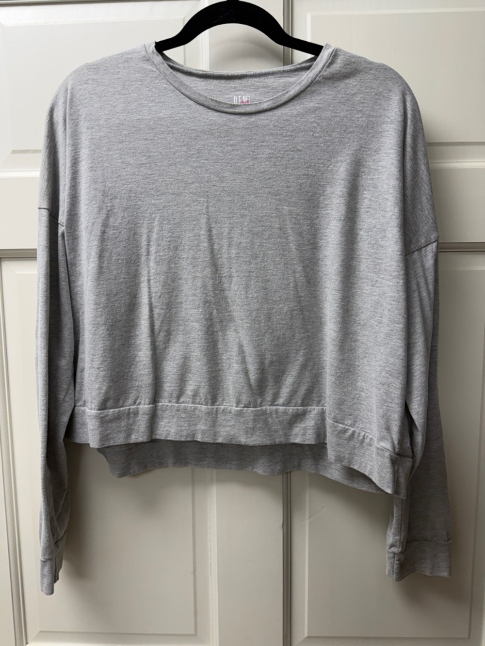 Fabletics Demi Lavato Gray Sloan Tee XXL Long Sleeve Shirt - Picture 3 of 11